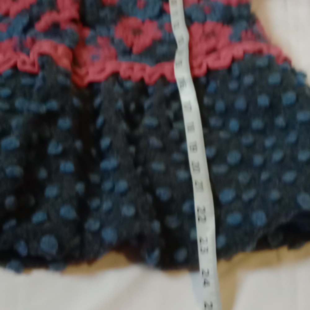 Corky & Company Girls Textured Floral Coat Jacket Size 6 Blue 3D Flower - Picture 7 of 11